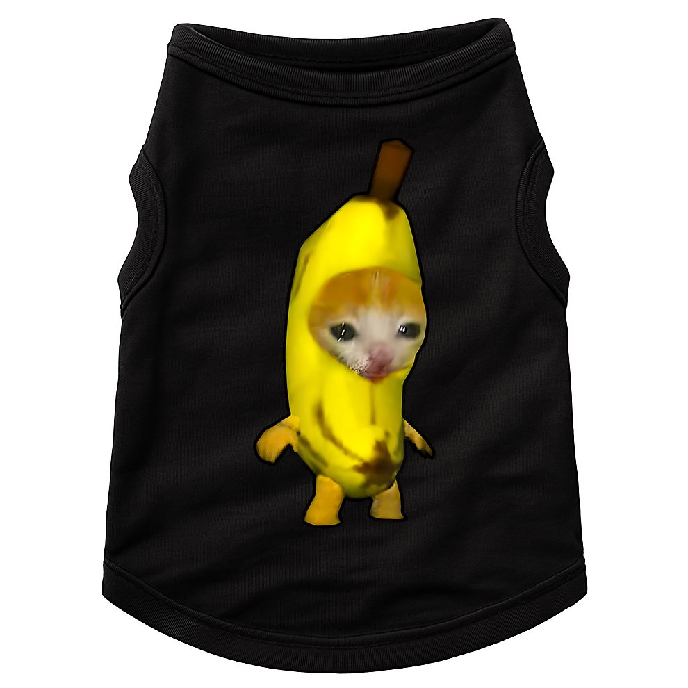 Cute Banana Cat Happy Bananacat Meme Kitty Cat Lovers Meme Doggie Tank