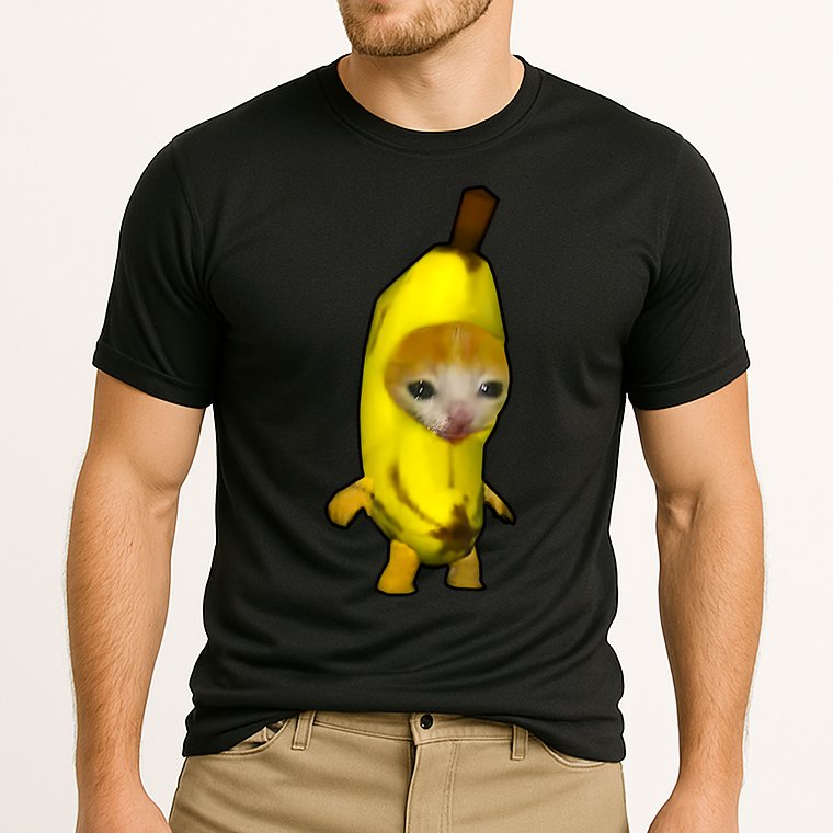 Cute Banana Cat Happy Bananacat Meme Kitty Cat Lovers Meme Cooling Performance Crew T-Shirt