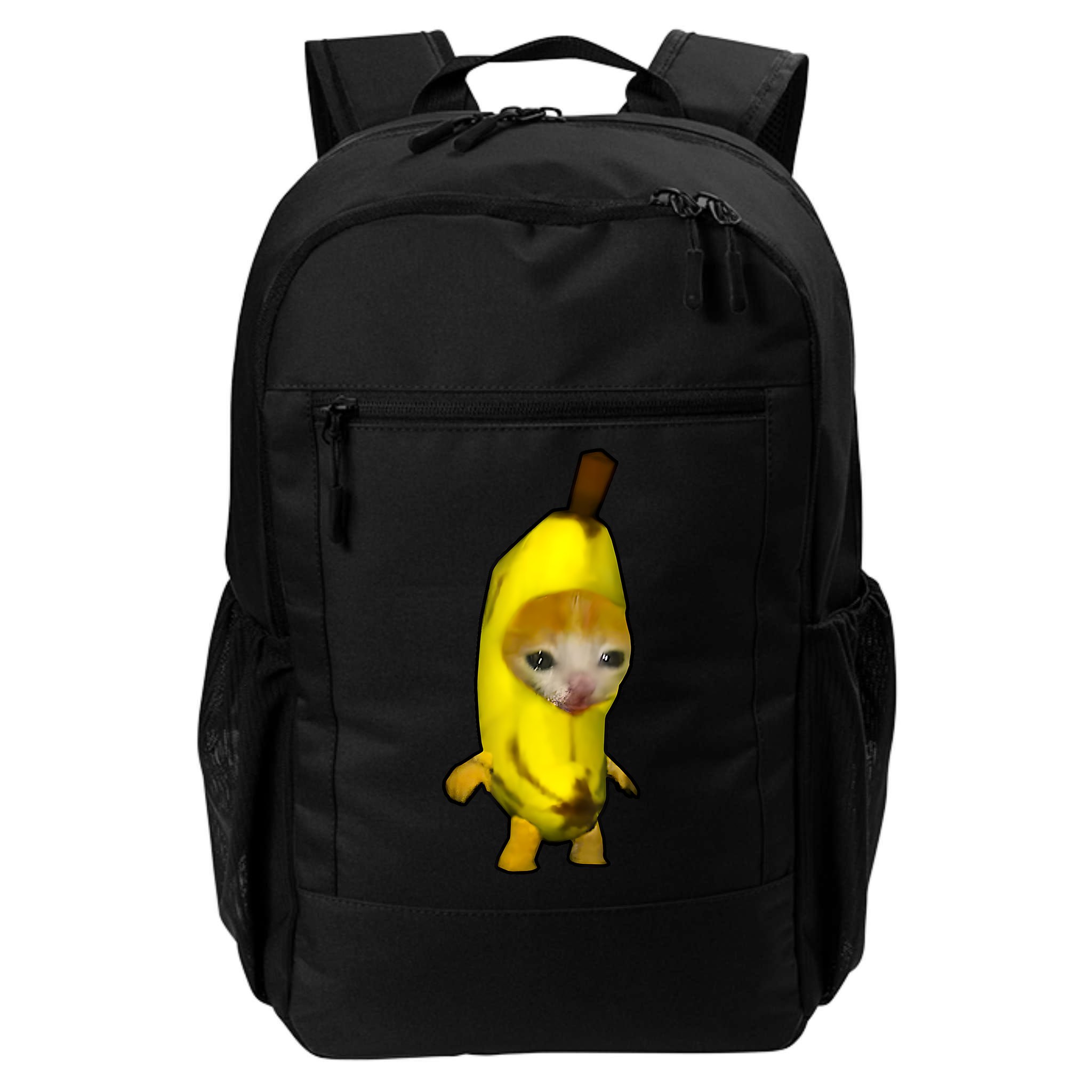 Cute Banana Cat Happy Bananacat Meme Kitty Cat Lovers Meme Backpack