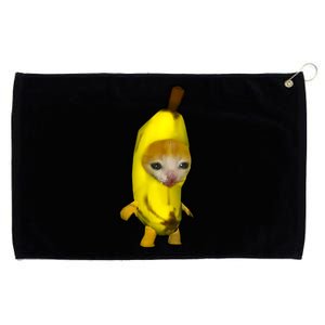 Cute Banana Cat Happy Bananacat Meme Kitty Cat Lovers Meme Grommeted Golf Towel