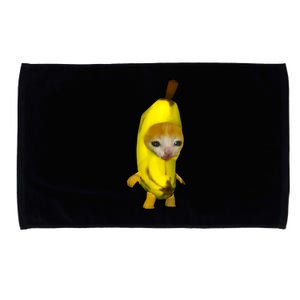 Cute Banana Cat Happy Bananacat Meme Kitty Cat Lovers Meme Microfiber Hand Towel