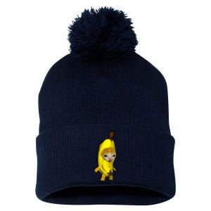 Cute Banana Cat Happy Bananacat Meme Kitty Cat Lovers Meme Pom Pom 12in Knit Beanie