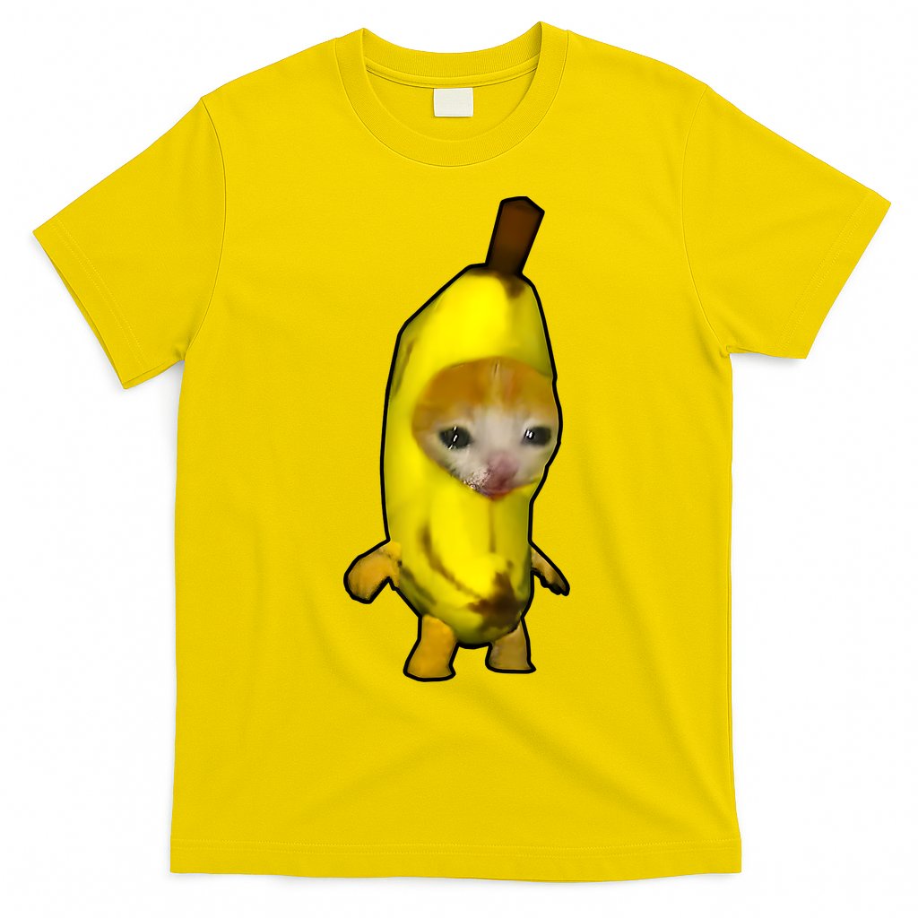 Cute Banana Cat Happy Bananacat Meme Kitty Cat Lovers Meme T-Shirt
