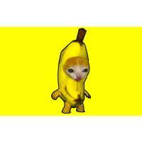 Cute Banana Cat Happy Bananacat Meme Kitty Cat Lovers Meme Bumper Sticker