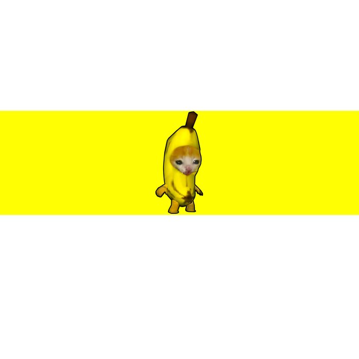 Cute Banana Cat Happy Bananacat Meme Kitty Cat Lovers Meme Bumper Sticker