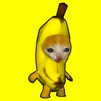 Cute Banana Cat Happy Bananacat Meme Kitty Cat Lovers Meme Kids T-Shirt