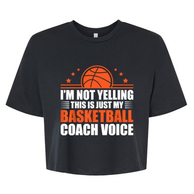 Cool Basketball Coach For  Wo Team Basketball Coaching Bella+Canvas Jersey Crop Tee