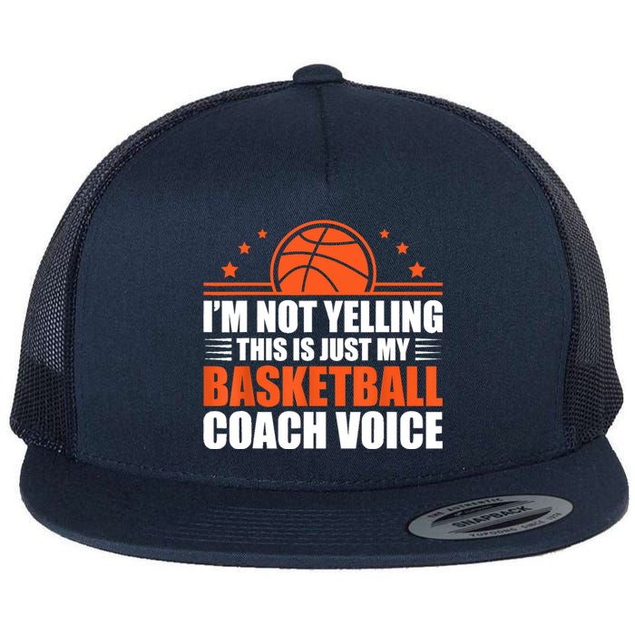 Cool Basketball Coach For  Wo Team Basketball Coaching Flat Bill Trucker Hat