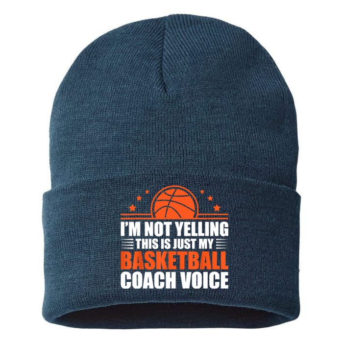 Cool Basketball Coach For  Wo Team Basketball Coaching Sustainable Knit Beanie