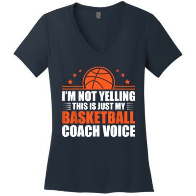 Cool Basketball Coach For  Wo Team Basketball Coaching Women's V-Neck T-Shirt