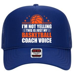 Cool Basketball Coach For  Wo Team Basketball Coaching High Crown Mesh Back Trucker Hat