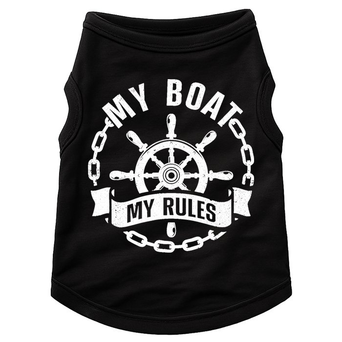 Cool Boat Captain Design For Boat Captain Boating Doggie Tank