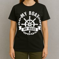 Cool Boat Captain Design For Boat Captain Boating T-Shirt