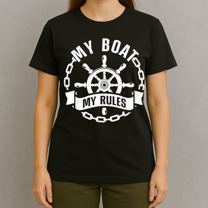 Cool Boat Captain Design For Boat Captain Boating T-Shirt