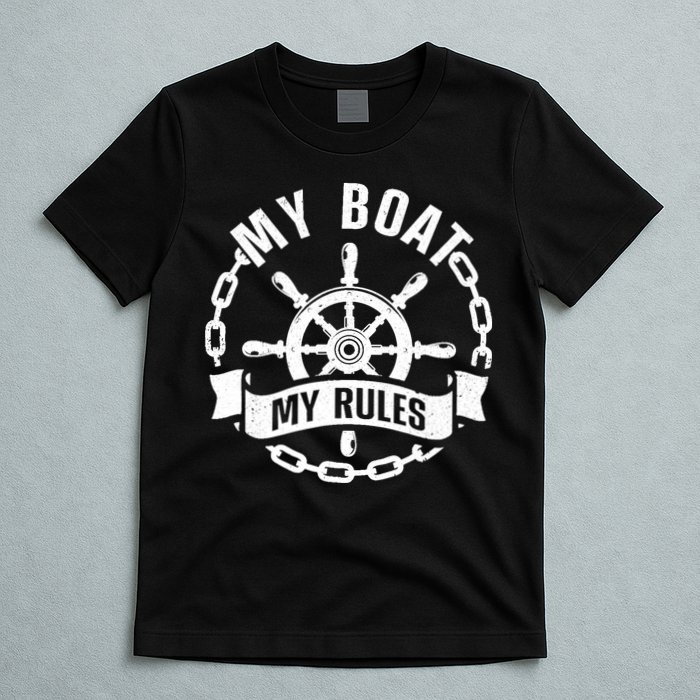 Cool Boat Captain Design For Boat Captain Boating T-Shirt