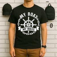 Cool Boat Captain Design For Boat Captain Boating T-Shirt