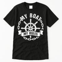 Cool Boat Captain Design For Boat Captain Boating Tall T-Shirt
