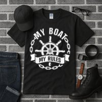 Cool Boat Captain Design For Boat Captain Boating Tall T-Shirt