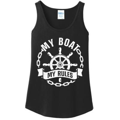 Cool Boat Captain Design For Boat Captain Boating Ladies Essential Tank