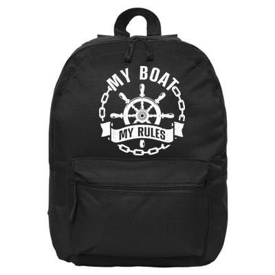 Cool Boat Captain Design For Boat Captain Boating 16 in Basic Backpack