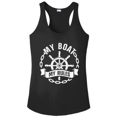 Cool Boat Captain Design For Boat Captain Boating Ladies PosiCharge Competitor Racerback Tank