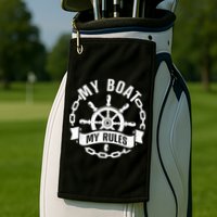 Cool Boat Captain Design For Boat Captain Boating Golf Towel
