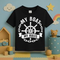 Cool Boat Captain Design For Boat Captain Boating Toddler T-Shirt