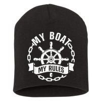 Cool Boat Captain Design For Boat Captain Boating Short Acrylic Beanie