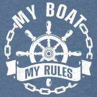 Cool Boat Captain Design For Boat Captain Boating Garment-Dyed Sweatshirt