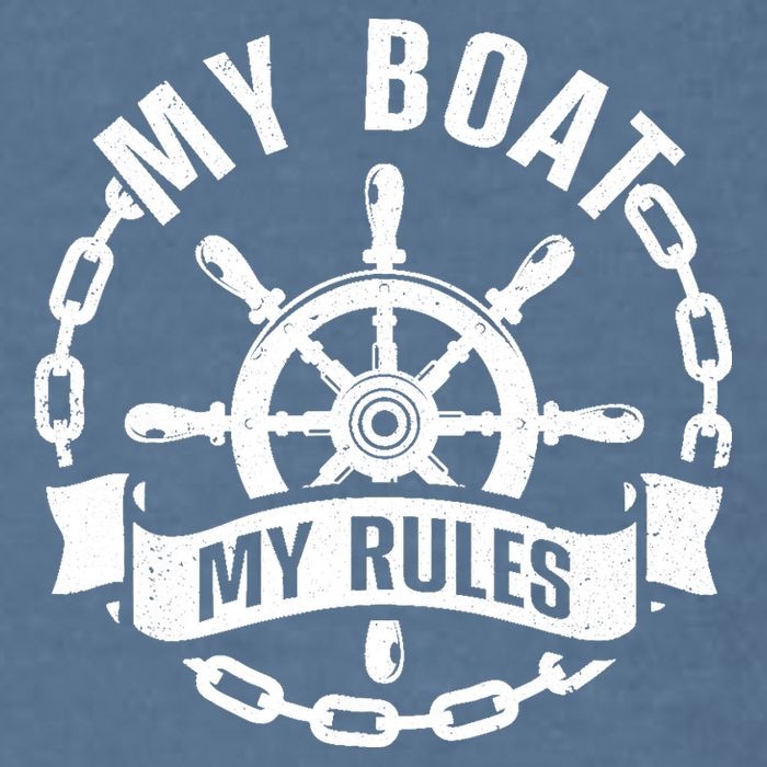Cool Boat Captain Design For Boat Captain Boating Garment-Dyed Sweatshirt