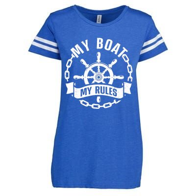 Cool Boat Captain Design For Boat Captain Boating Enza Ladies Jersey Football T-Shirt