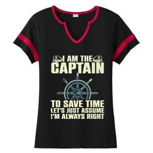 Cool Boat Captain For Men Women Boating Pontoon Boat Owner Ladies Halftime Notch Neck Tee