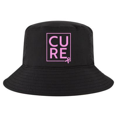Cure Breast Cancer Awareness Pink Ribbon Cool Comfort Performance Bucket Hat
