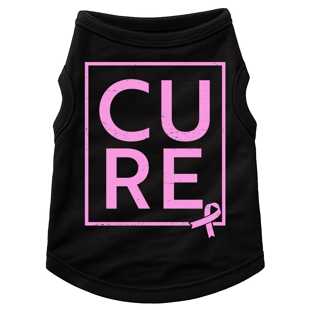 Cure Breast Cancer Awareness Pink Ribbon Doggie Tank