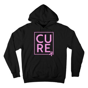 Cure Breast Cancer Awareness Pink Ribbon Hoodie