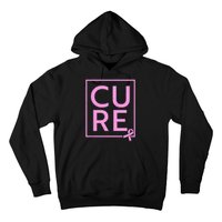 Cure Breast Cancer Awareness Pink Ribbon Hoodie