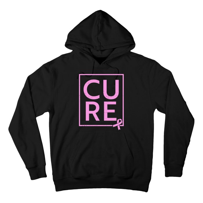 Cure Breast Cancer Awareness Pink Ribbon Hoodie