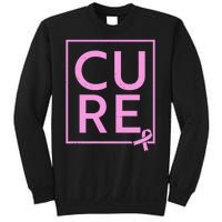 Cure Breast Cancer Awareness Pink Ribbon Sweatshirt