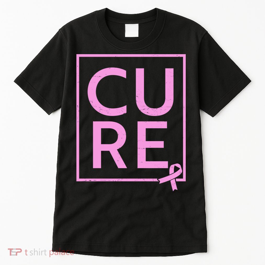 Cure Breast Cancer Awareness Pink Ribbon Tall T-Shirt