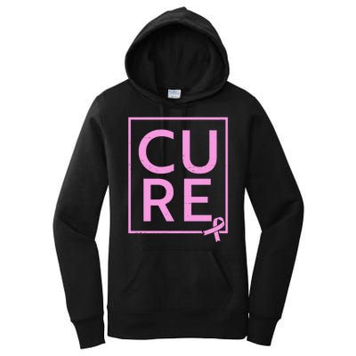 Cure Breast Cancer Awareness Pink Ribbon Women's Pullover Hoodie