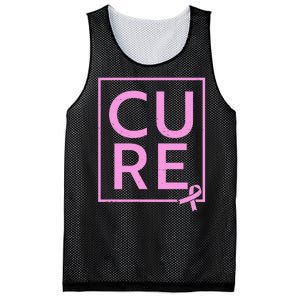 Cure Breast Cancer Awareness Pink Ribbon Mesh Reversible Basketball Jersey Tank