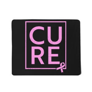 Cure Breast Cancer Awareness Pink Ribbon Mousepad