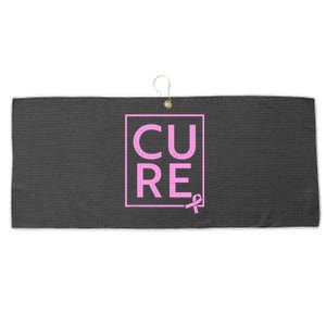 Cure Breast Cancer Awareness Pink Ribbon Large Microfiber Waffle Golf Towel