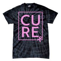 Cure Breast Cancer Awareness Pink Ribbon Tie-Dye T-Shirt