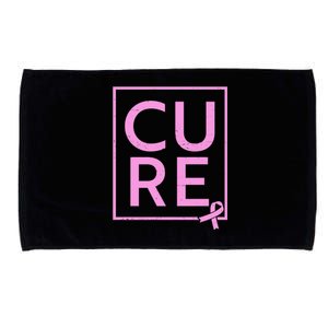 Cure Breast Cancer Awareness Pink Ribbon Microfiber Hand Towel