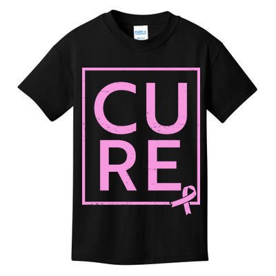 Cure Breast Cancer Awareness Pink Ribbon Kids T-Shirt