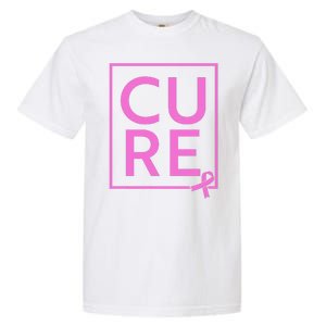 Cure Breast Cancer Awareness Pink Ribbon Garment-Dyed Heavyweight T-Shirt