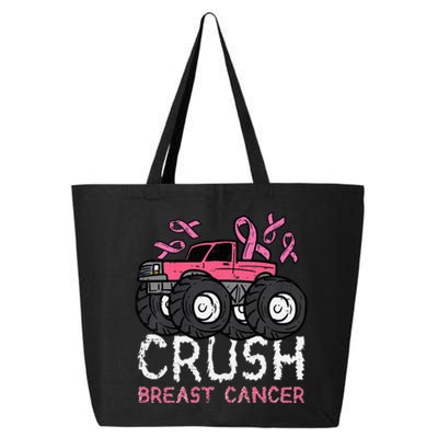 Crush Breast Cancer Awareness Monster Truck 25L Jumbo Tote