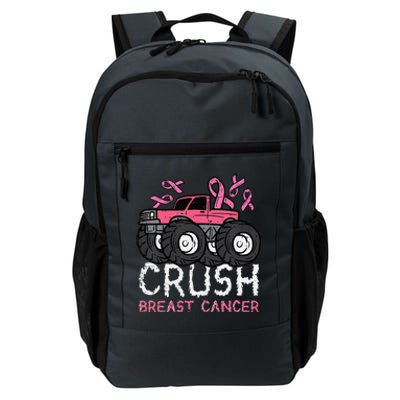 Crush Breast Cancer Awareness Monster Truck Daily Commute Backpack