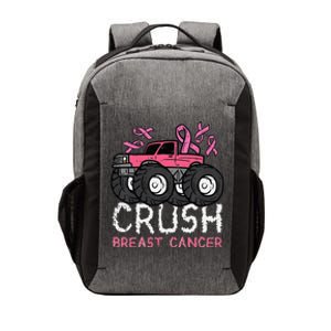 Crush Breast Cancer Awareness Monster Truck Vector Backpack